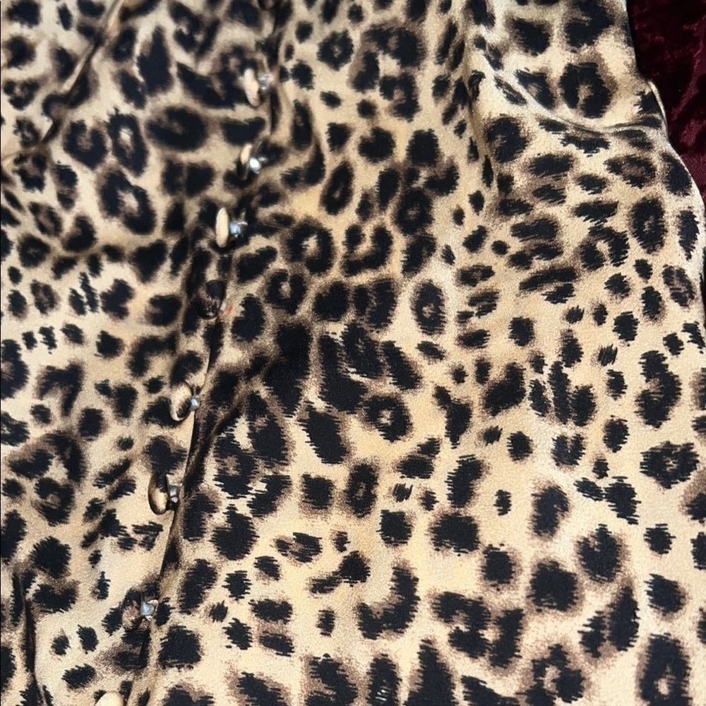 Code Mode Nordstrom Leopard Print Asymmetrical Mi… - image 3